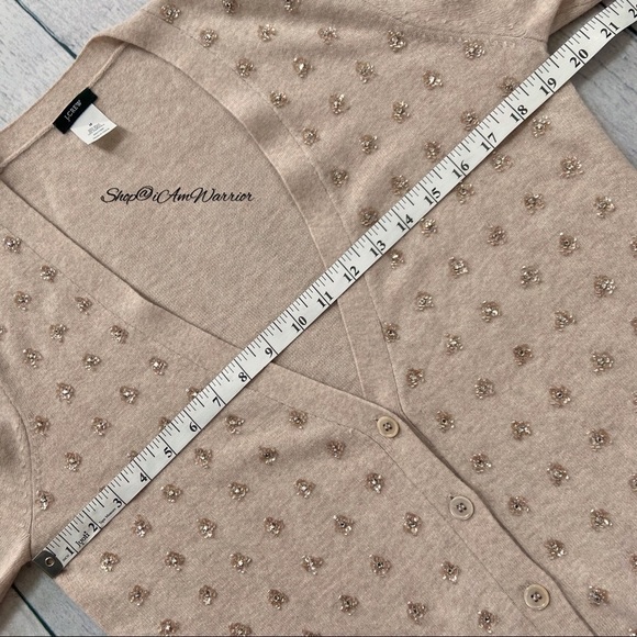 J.Crew rare wool/cashmere embellished cluster constellation cardigan sweater - Picture 8 of 11